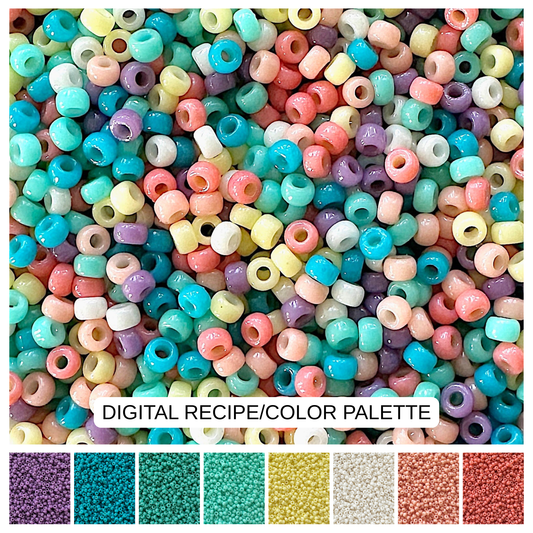 Art Deco 11/0 Miyuki Bead Mix Recipe & Color Palette (DIGITAL) - The Bead Mix