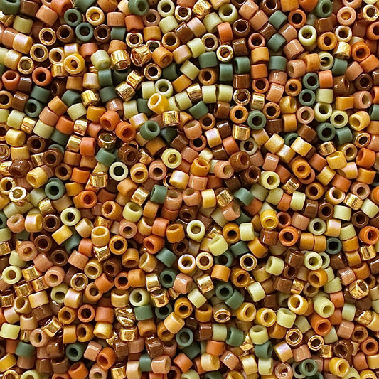 Autumn Burst 11/0 Miyuki Delica Bead Mix - The Bead Mix