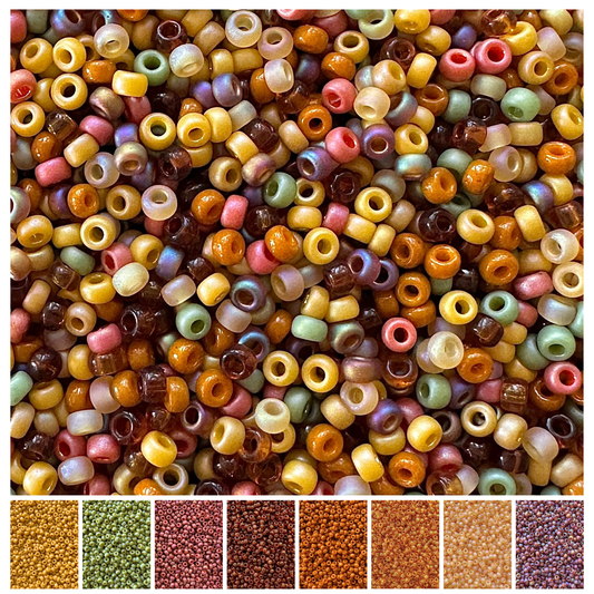 Autumn Leaves Miyuki Bead Color Palette - The Bead Mix