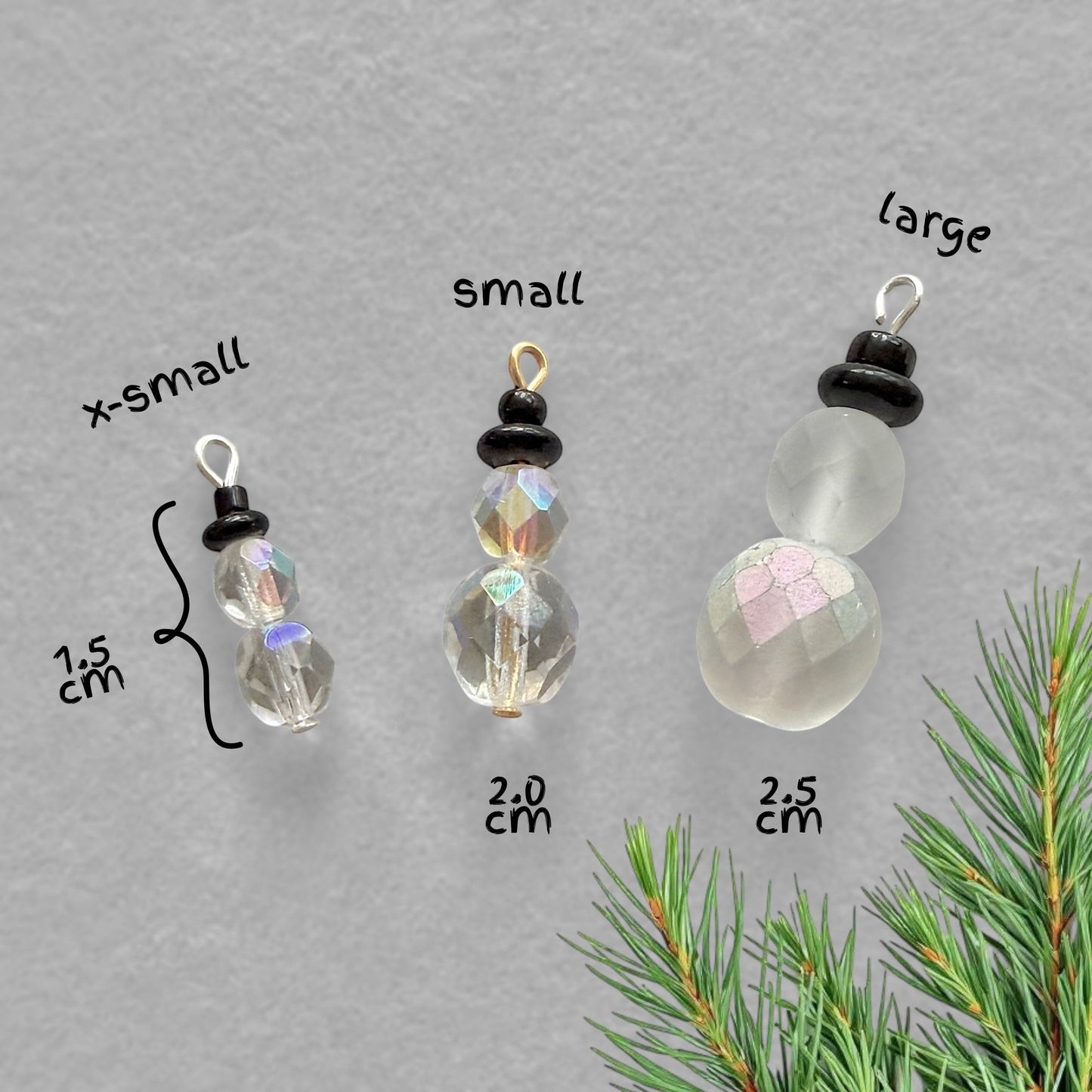 Bead Kit to Make Snowman Charms - The Bead Mix