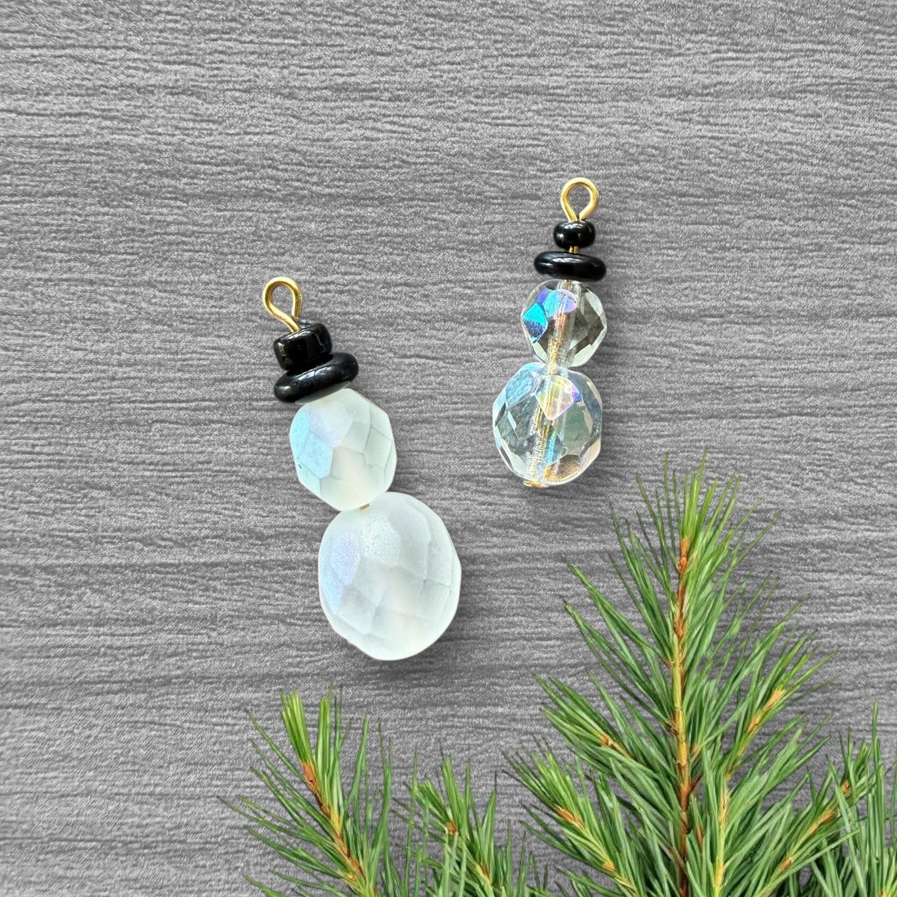 Bead Kit to Make Snowman Charms - The Bead Mix