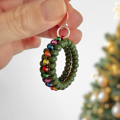 Beads & Findings for Rainbow Lights Wreath Earrings with Free Tutorial - The Bead Mix