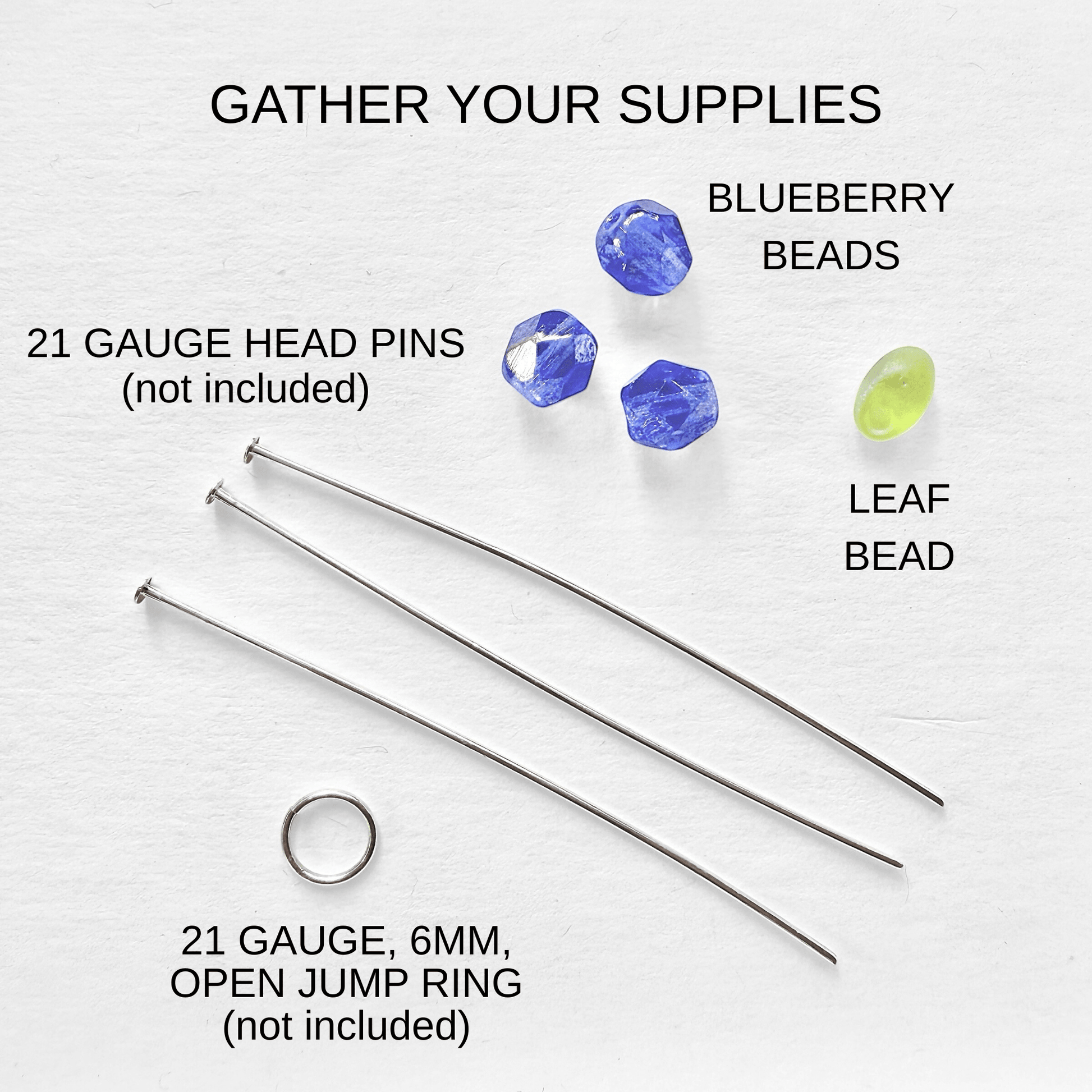 Beads to Make Blueberry Charms - The Bead Mix