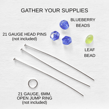 Beads to Make Blueberry Charms - The Bead Mix