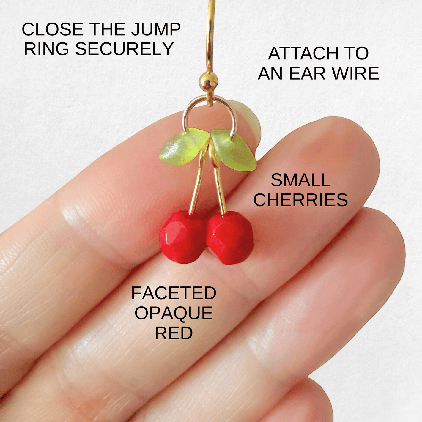 Beads to Make Cherry Charms - The Bead Mix