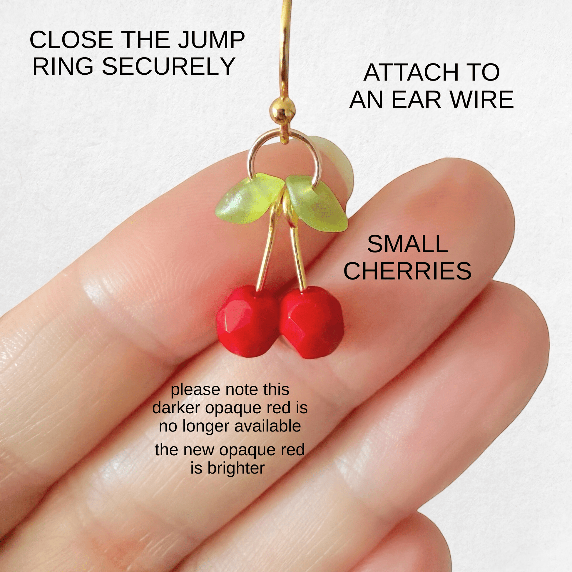 Beads to Make Cherry Charms - The Bead Mix