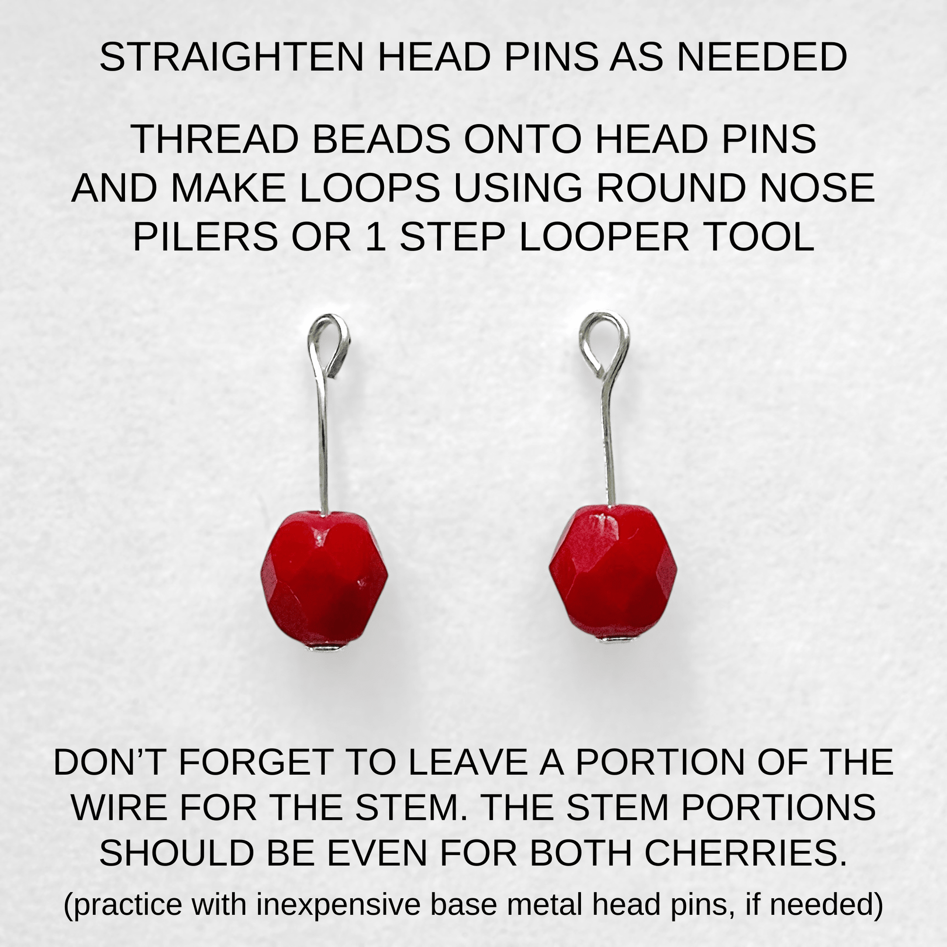 Beads to Make Cherry Charms - The Bead Mix