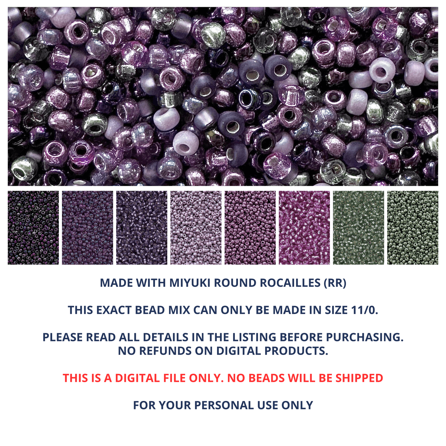 Bewitched Miyuki Bead Color Palette - The Bead Mix