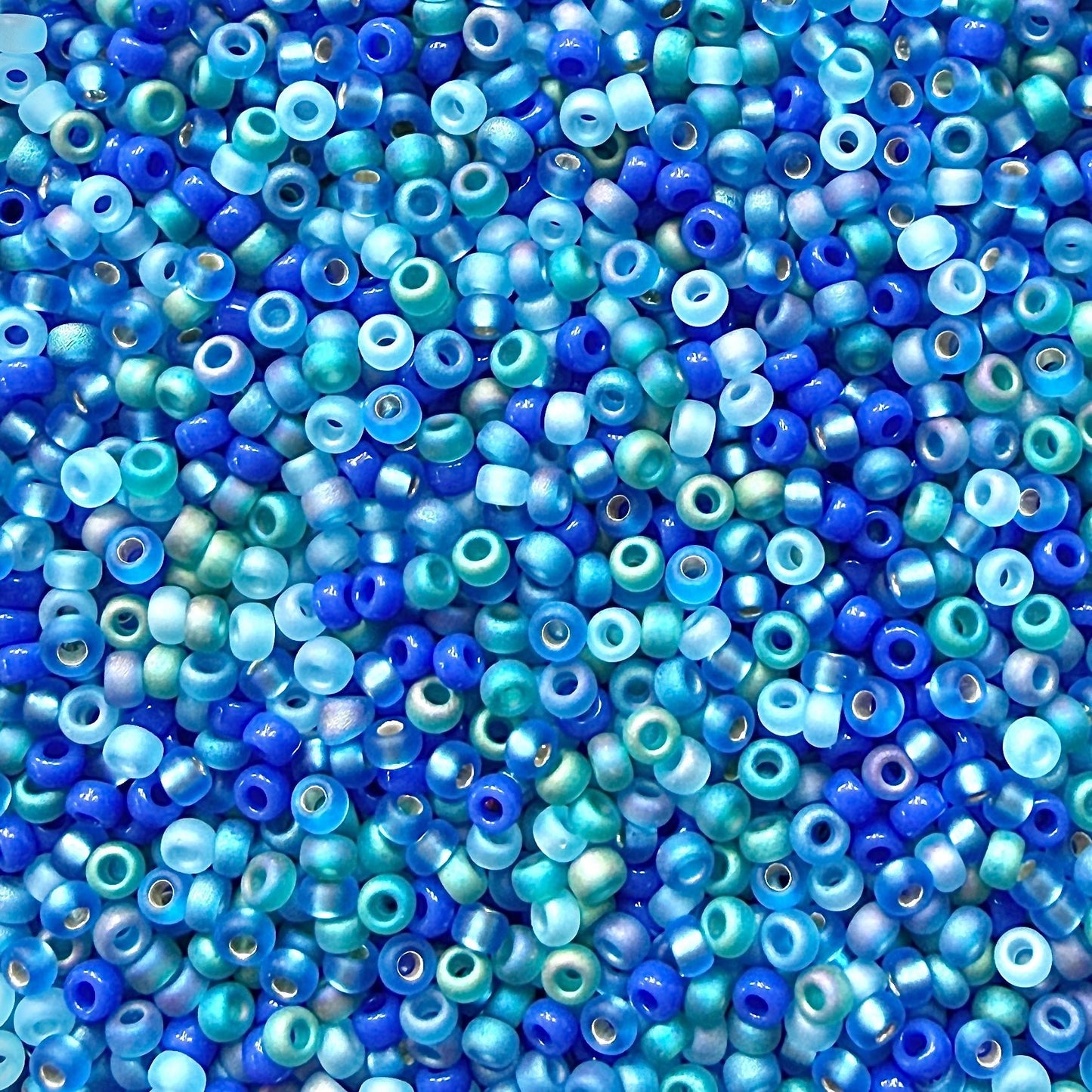 Blue Green 11/0 Miyuki Seed Bead Mix - The Bead Mix