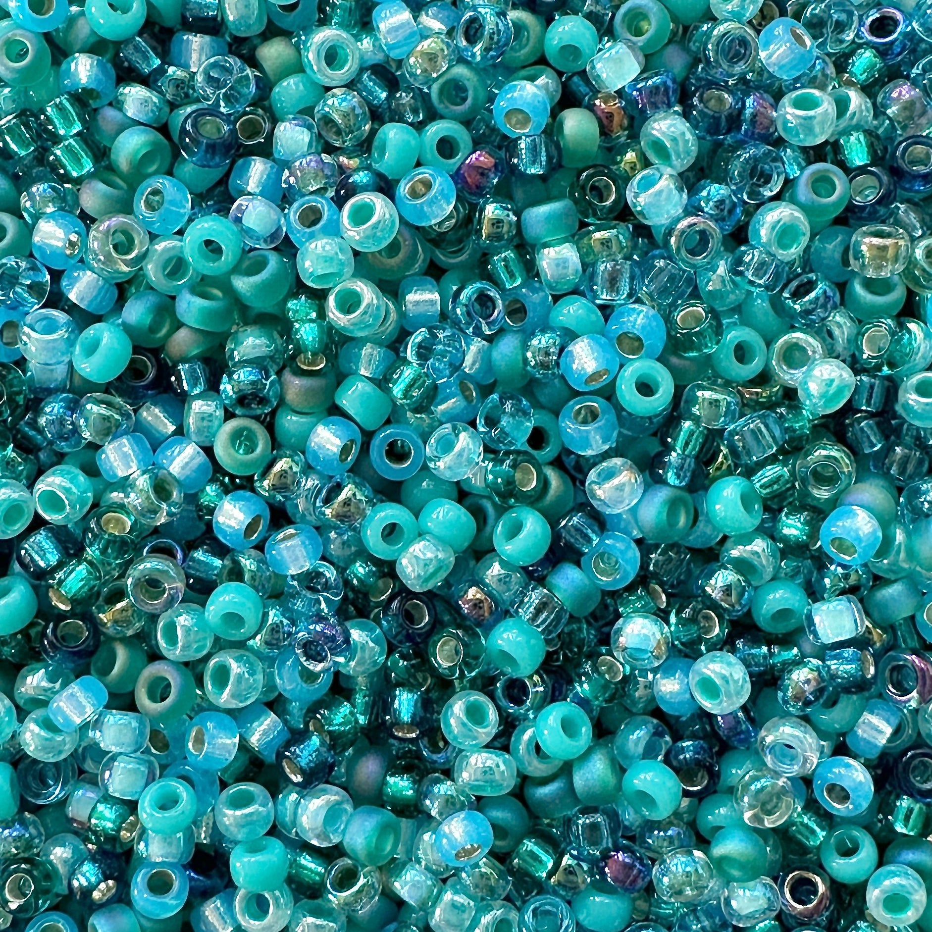 Blue Lagoon 11/0 Miyuki Seed Bead Mix - The Bead Mix