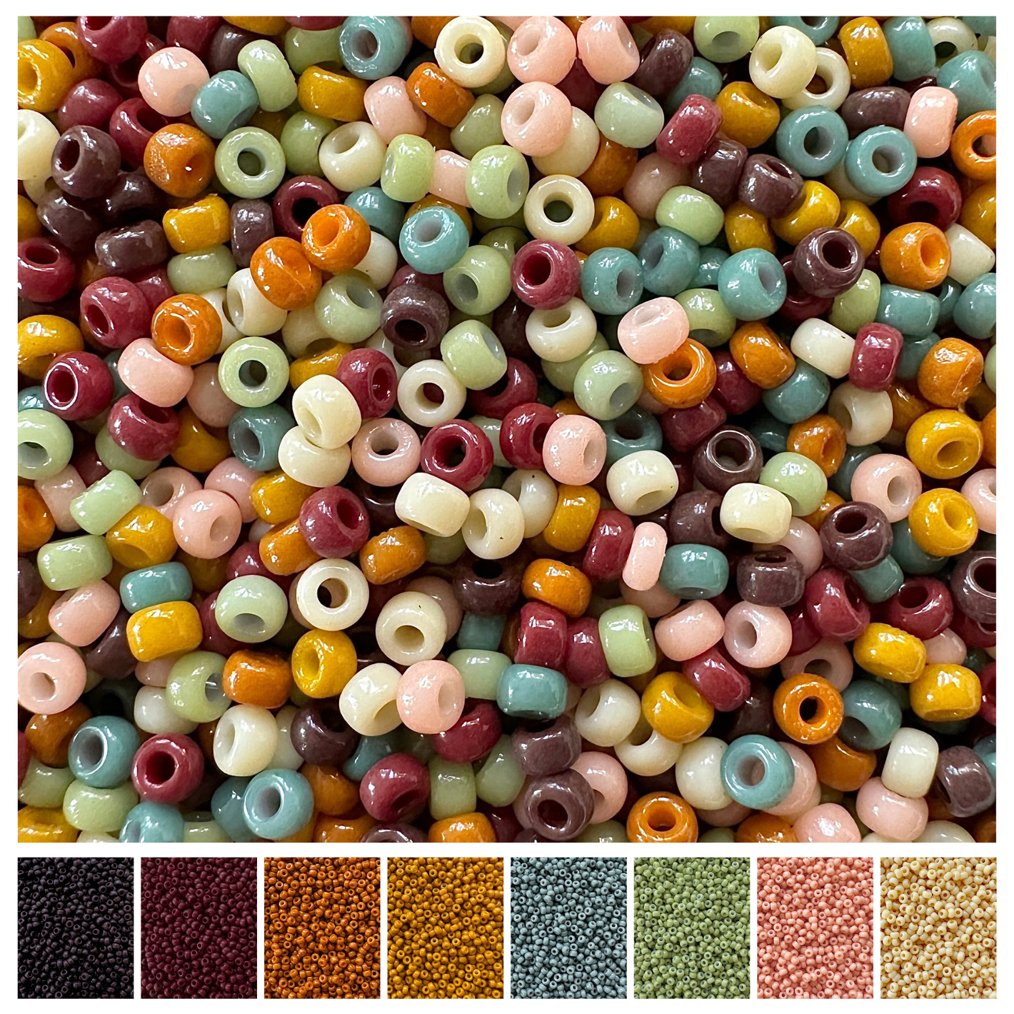 Boho Rainbow 11/0 Miyuki Bead Mix Recipe & Color Palette (DIGITAL) - The Bead Mix