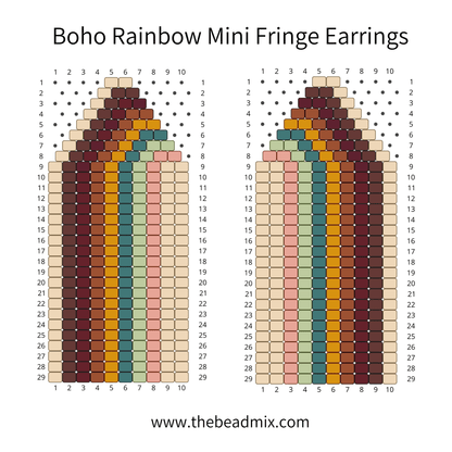 Boho Rainbow 11/0 Miyuki Bead Mix Recipe & Color Palette (DIGITAL) - The Bead Mix