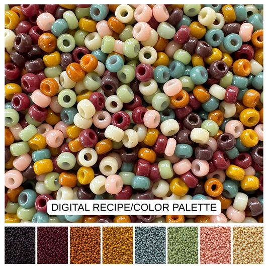 Boho Rainbow 11/0 Miyuki Bead Mix Recipe & Color Palette (DIGITAL) - The Bead Mix
