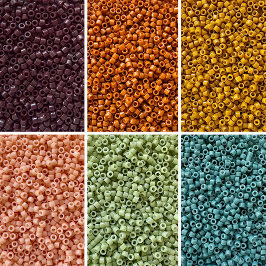 Boho Rainbow Miyuki 11/0 Delica Bead Set - The Bead Mix