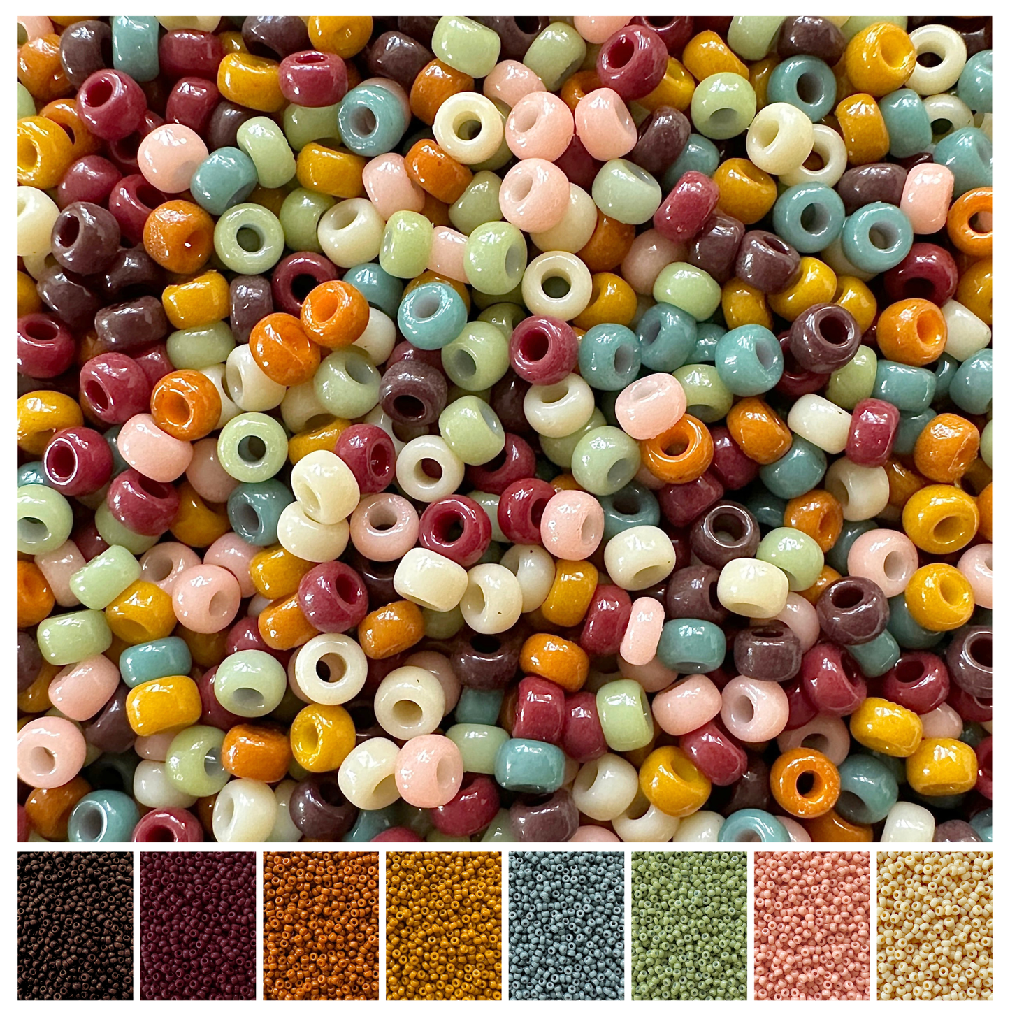 Boho Rainbow Miyuki Bead Mix Recipe & Color Palette (DIGITAL) - The Bead Mix