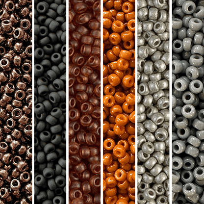 Campfire Miyuki Bead Color Palette - The Bead Mix