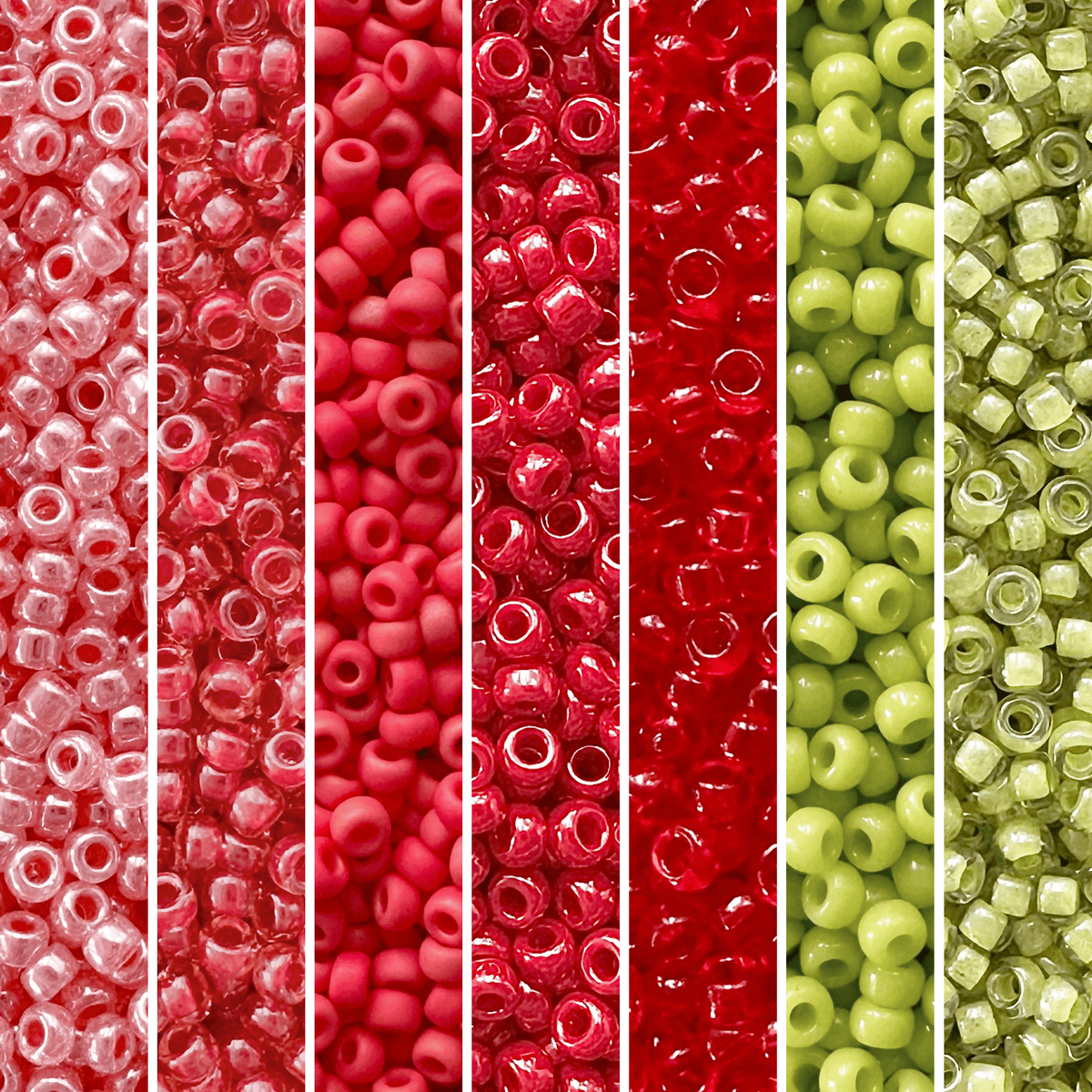 Candy Apple Miyuki Bead Color Palette - The Bead Mix