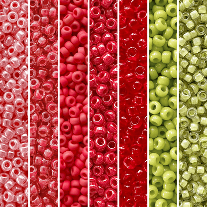 Candy Apple Miyuki Bead Color Palette - The Bead Mix