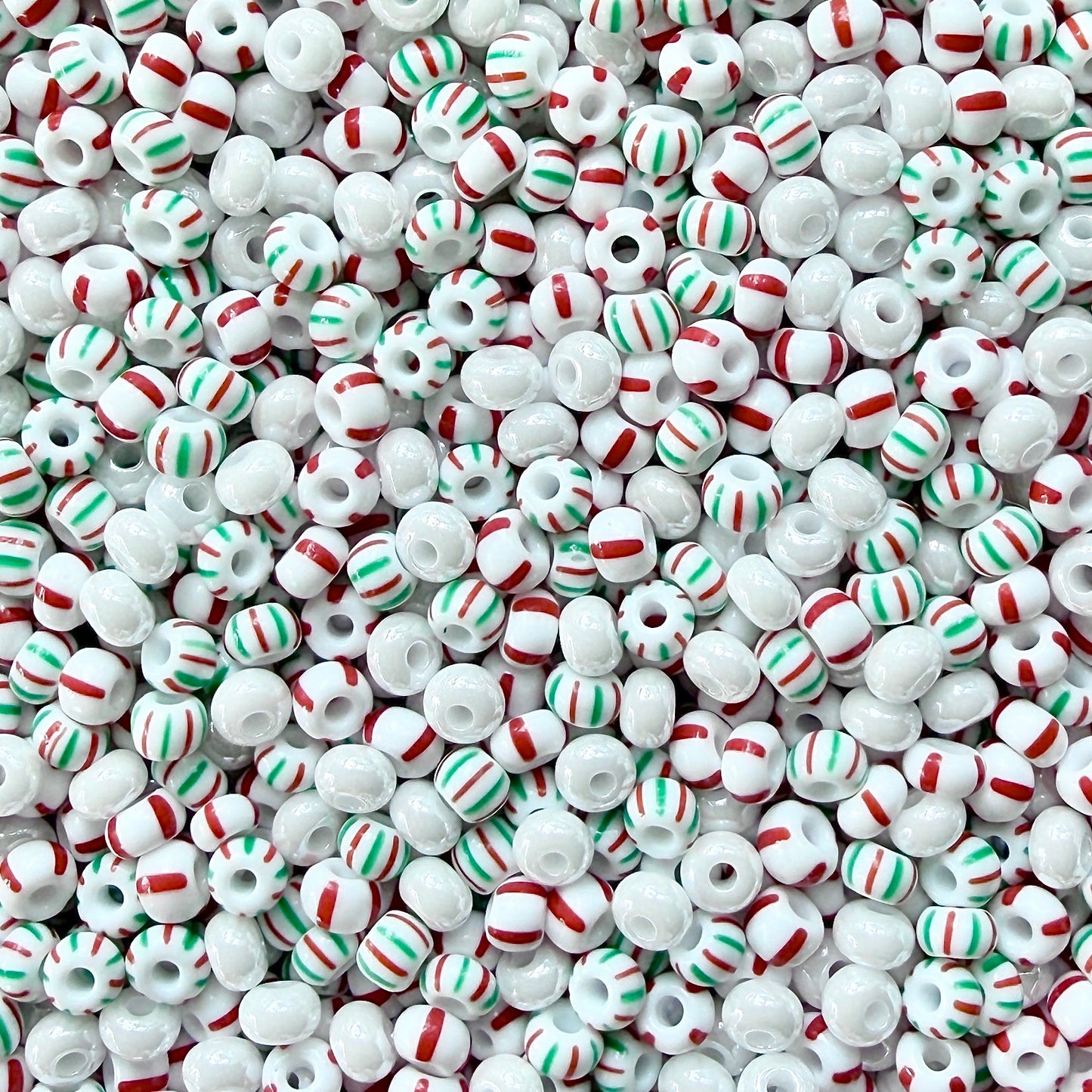 Candy Stripe 6/0 Czech Seed Bead Mix - The Bead Mix