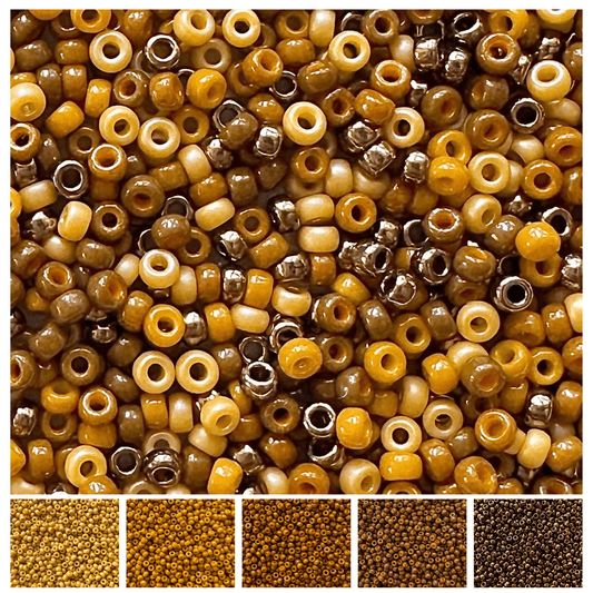 Chestnut Miyuki Bead Color Palette - The Bead Mix