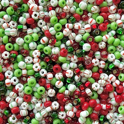 Christmas Cheer 11/0 Czech Seed Bead Mix - The Bead Mix