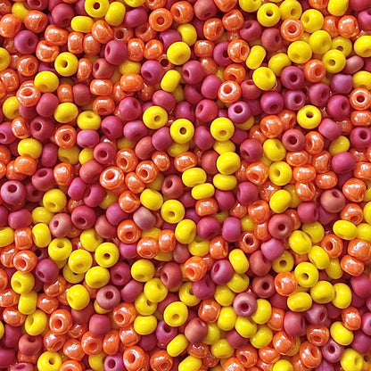 Citrus Punch 6/0 Czech Seed Bead Mix - The Bead Mix