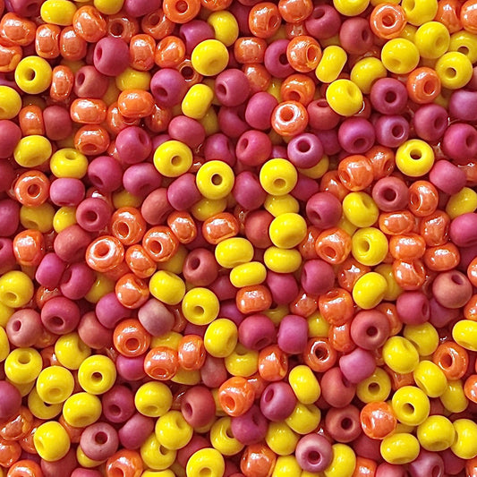 Citrus Punch 6/0 Czech Seed Bead Mix - The Bead Mix