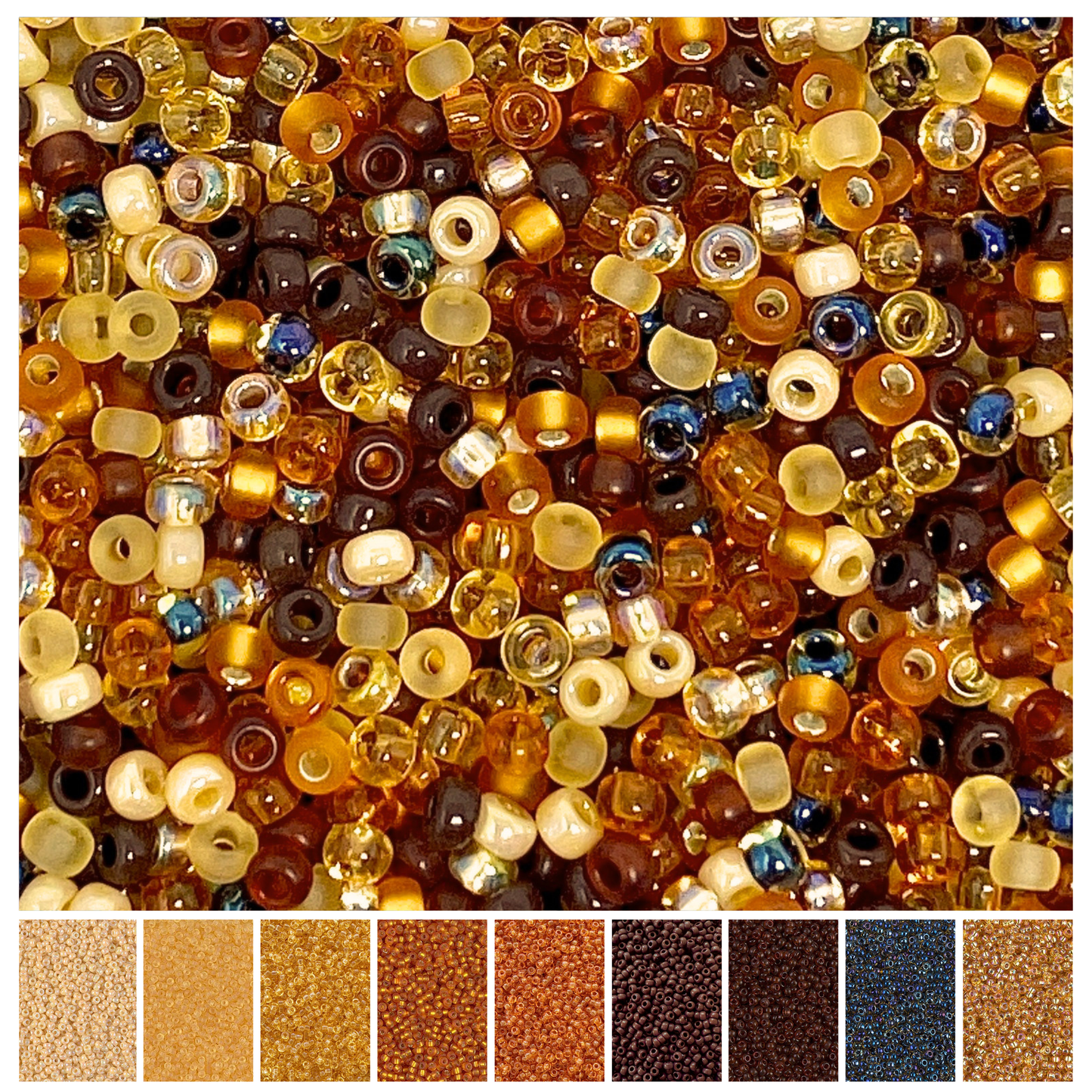 Cola Miyuki Bead Mix Recipe & Color Palette (ROUND ONLY) - The Bead Mix