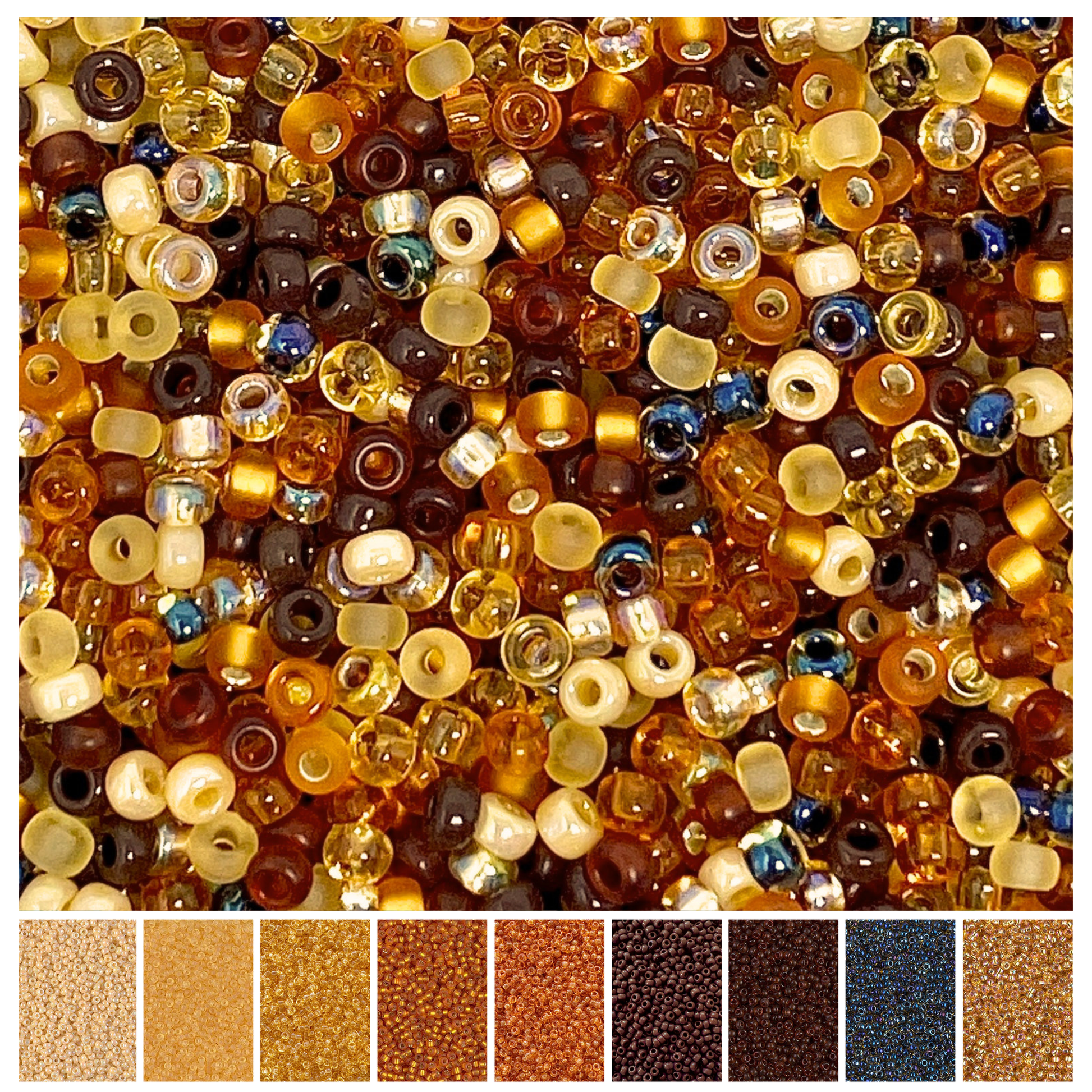 Cola Miyuki Bead Mix Recipe & Color Palette (ROUND ONLY) - The Bead Mix
