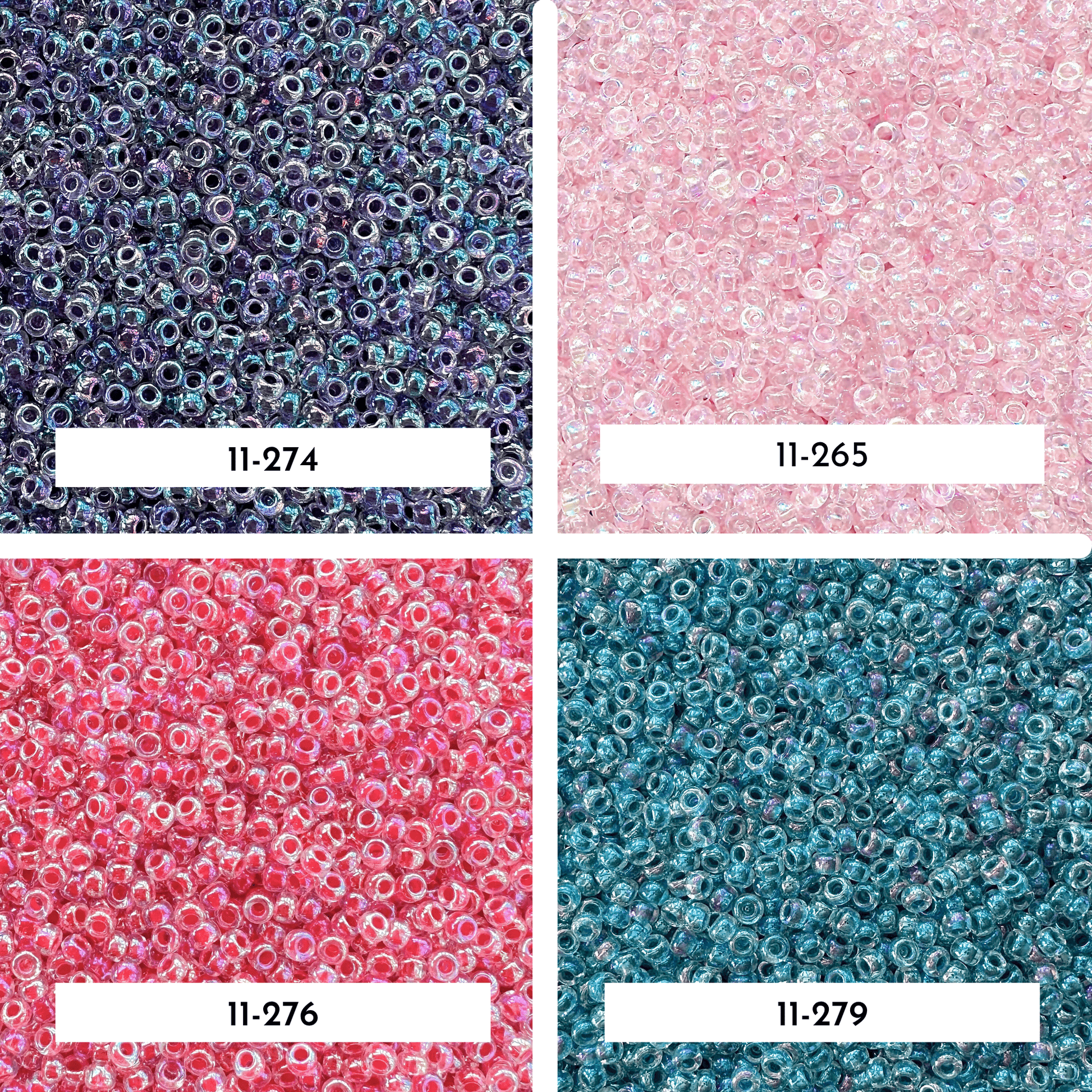 Color Lined AB Miyuki 11/0 Seed Bead Set - The Bead Mix