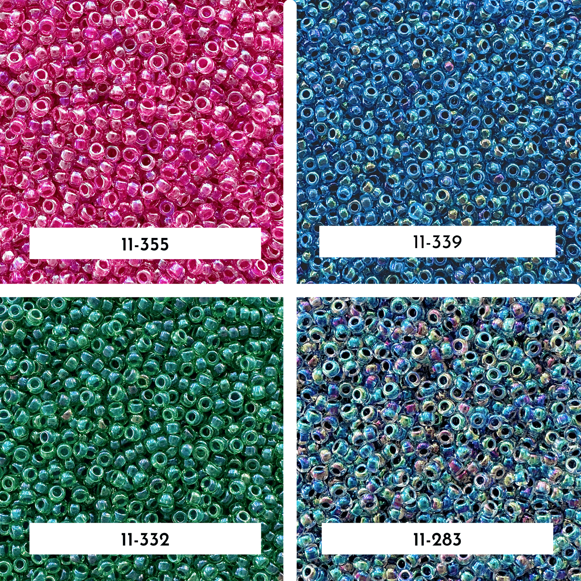 Color Lined AB Miyuki 11/0 Seed Bead Set - The Bead Mix