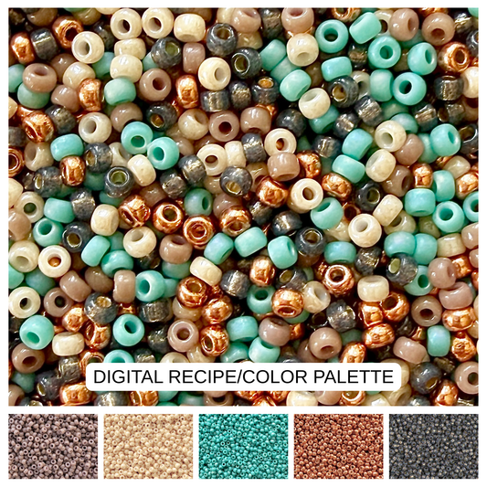 Copper Canyon 11/0 Miyuki Bead Mix Recipe & Color Palette (DIGITAL) - The Bead Mix