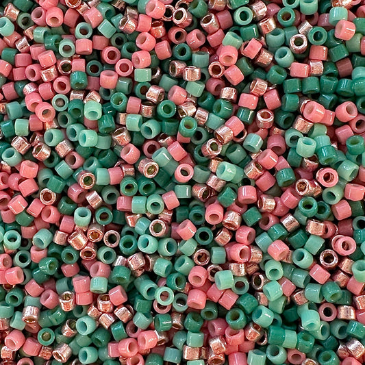 Coral 11/0 Miyuki Delica Bead Mix - The Bead Mix