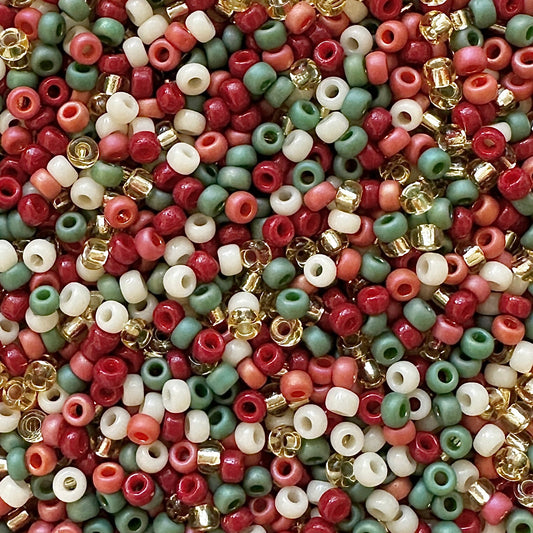 Country Christmas 11/0 Miyuki Seed Bead Mix - The Bead Mix