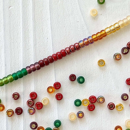 Cozy Christmas Miyuki Bead Mix Recipe & Color Palette (ROUND ONLY)