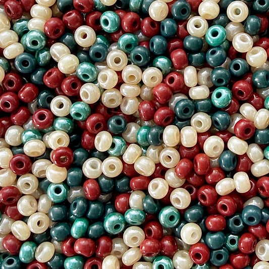 Cozy Christmas 6/0 Czech Seed Bead Mix - The Bead Mix
