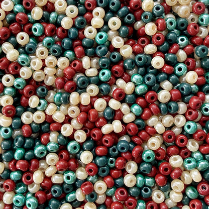 Cozy Christmas 6/0 Czech Seed Bead Mix - The Bead Mix
