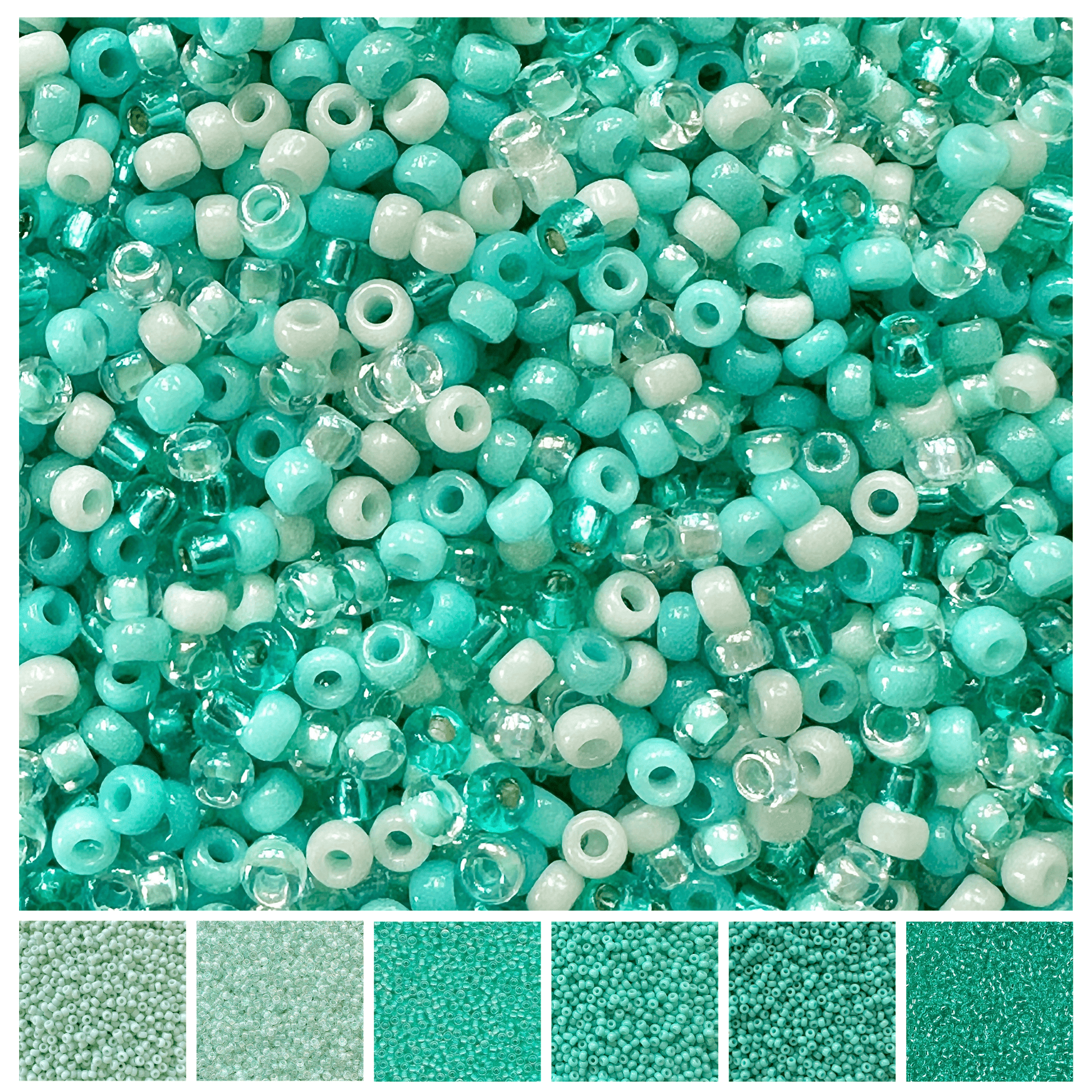 Crystal Cove Miyuki Bead Color Palette - The Bead Mix