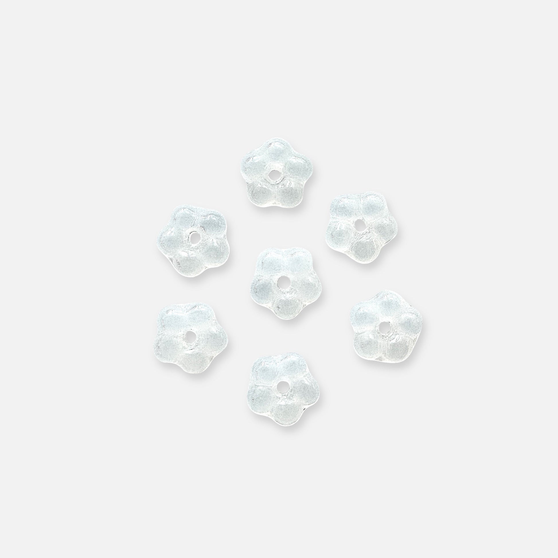 Czech Glass Mini Flowers with Center Hole - The Bead Mix