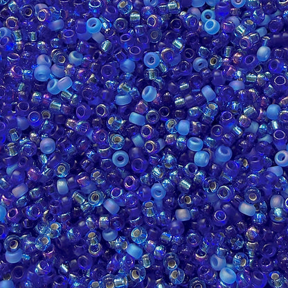 Deep Blue 11/0 Miyuki Seed Bead Mix - The Bead Mix