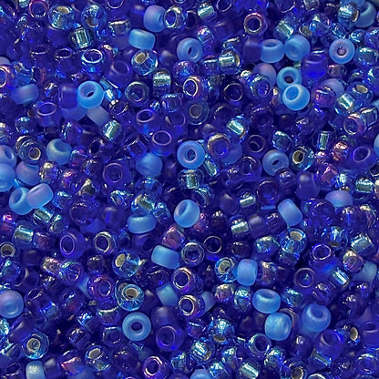 Deep Blue 11/0 Miyuki Seed Bead Mix - The Bead Mix
