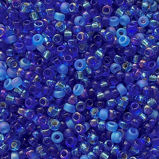 Deep Blue 11/0 Miyuki Seed Bead Mix - The Bead Mix