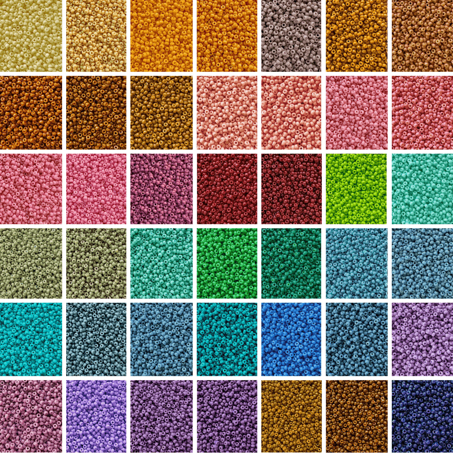 Duracoat Opaque Miyuki 11/0 Seed Bead Set - 44 Colors - The Bead Mix