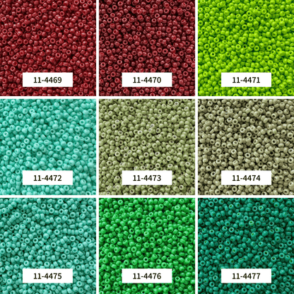 Duracoat Opaque Miyuki 11/0 Seed Bead Set - 44 Colors - The Bead Mix