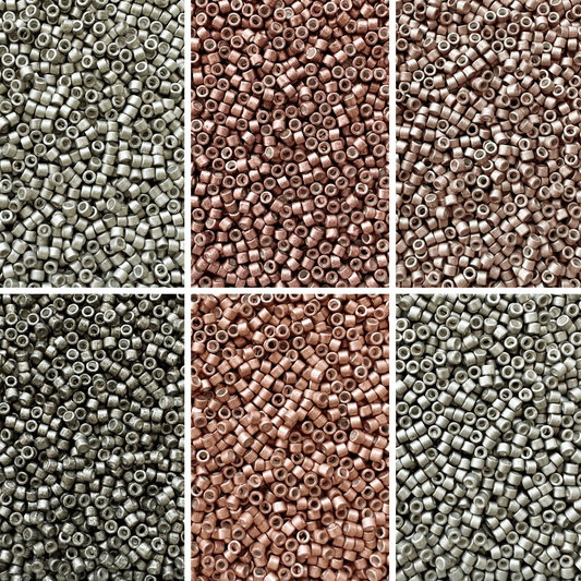 Enchanted Galvanized Miyuki 11/0 Delica Bead Set - The Bead Mix