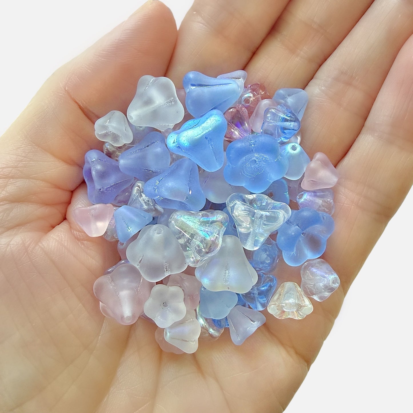 Ethereal Czech Glass Bell Flower Bead Mix - The Bead Mix