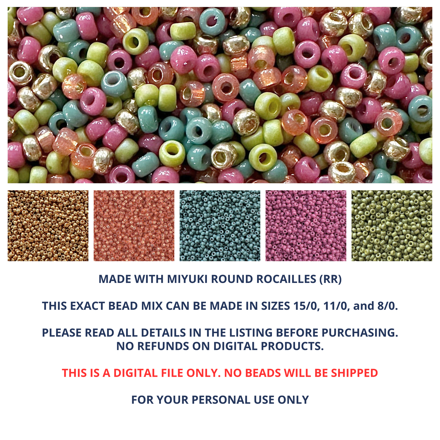 Fall Fest Miyuki Bead Mix Recipe & Color Palette (DIGITAL) - The Bead Mix