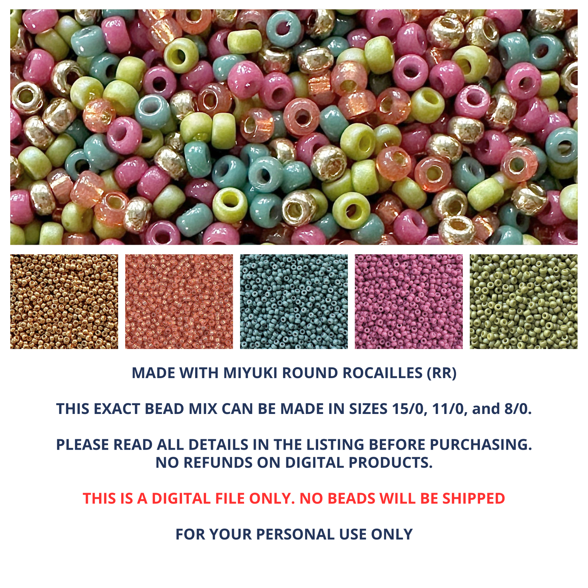 Fall Fest Miyuki Bead Mix Recipe & Color Palette (DIGITAL) - The Bead Mix