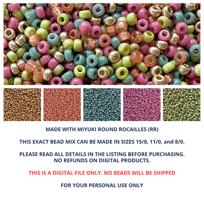 Fall Fest Miyuki Bead Mix Recipe & Color Palette (DIGITAL) - The Bead Mix