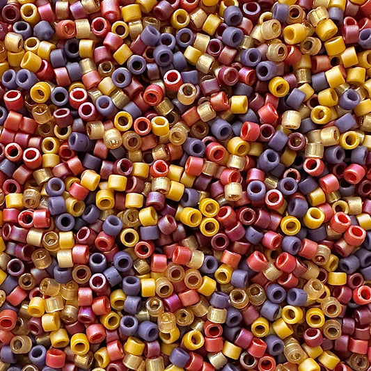 Fall Sunset 11/0 Miyuki Delica Bead Mix - The Bead Mix